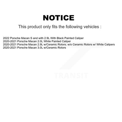 Brake Pads Wear Sensor (4 Pack) Front Rear For Porsche Macan