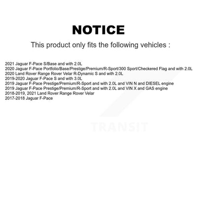 Brake Pads Wear Sensor (4 Pack) Front Rear For Jaguar F-Pace Land Rover Range