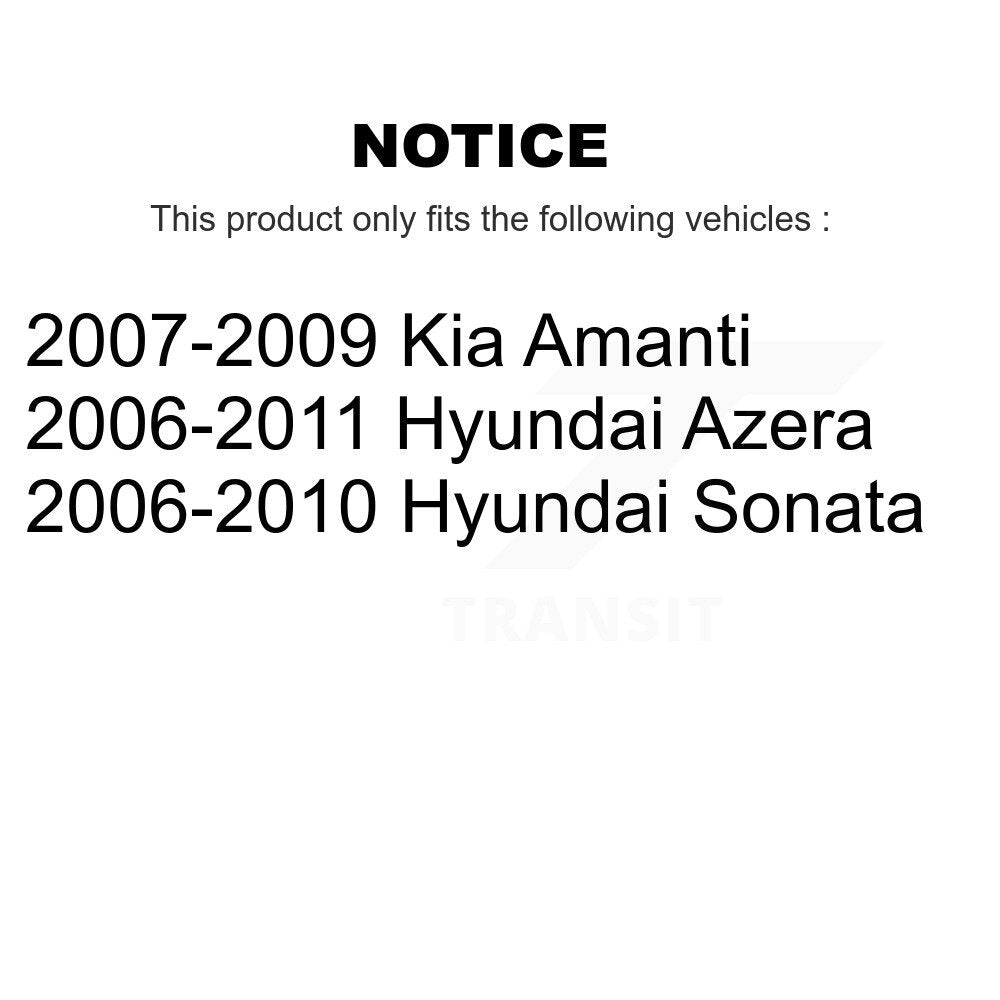 Shock Absorber And Strut Mount Rear Kit For Hyundai Sonata Azera Kia Amanti