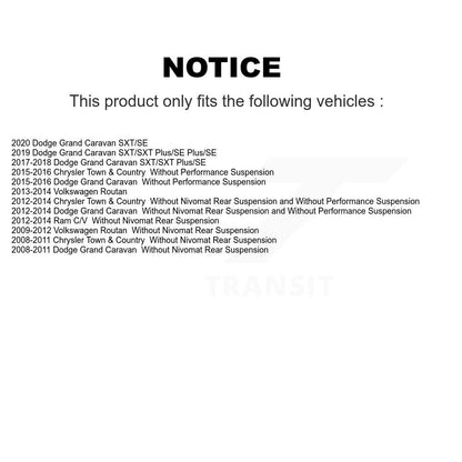 Suspension Strut & Mount Front Kit For Dodge Grand Caravan Chrysler Town