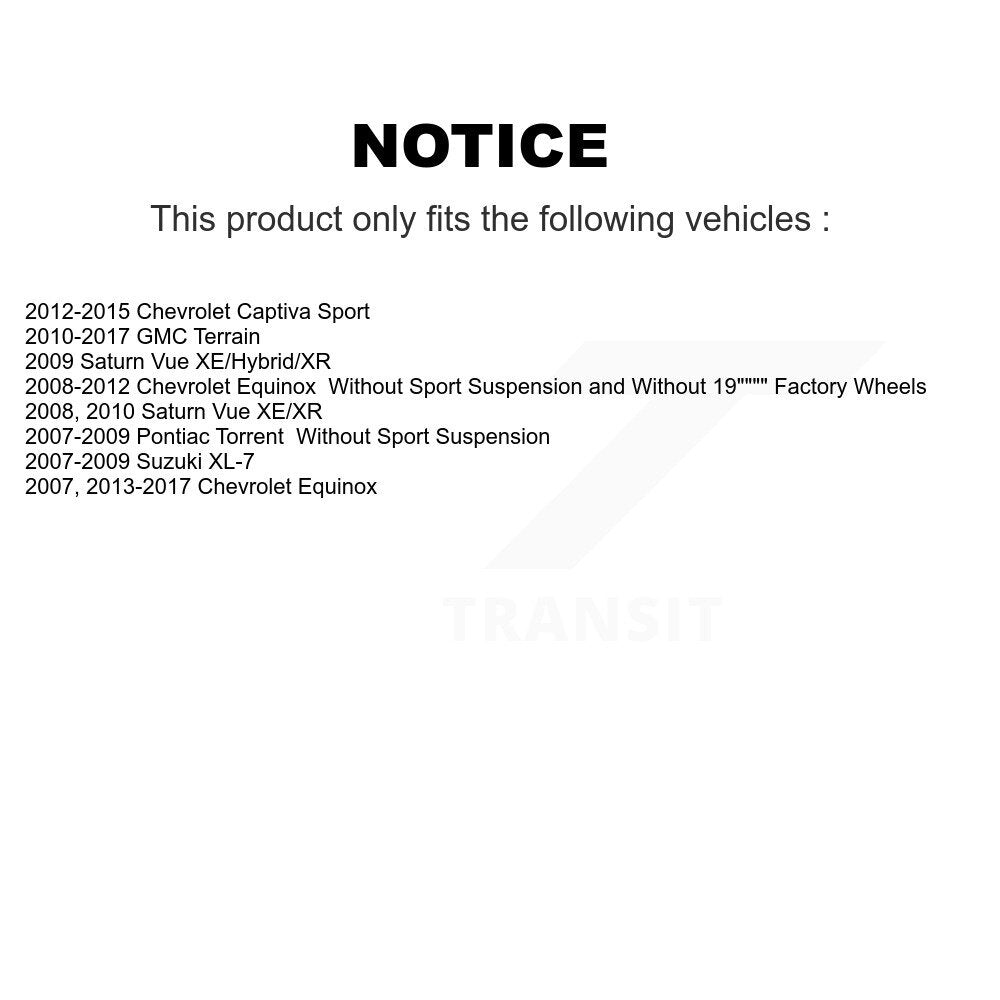 Suspension Strut & Mount Front Left Kit For Chevrolet Equinox GMC Terrain