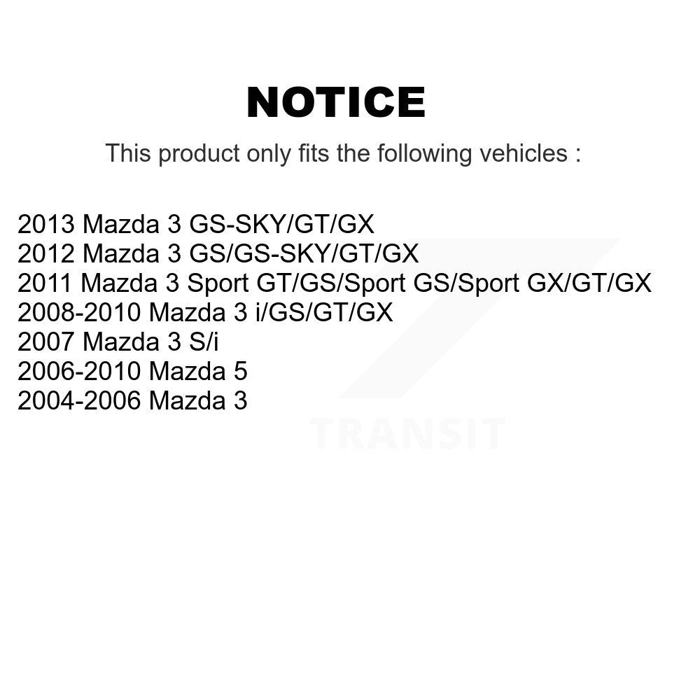 Suspension Strut And Mount Front Left Kit For Mazda 3 5