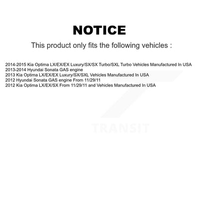 Suspension Strut And Mount Front Left Kit For Hyundai Sonata Kia Optima