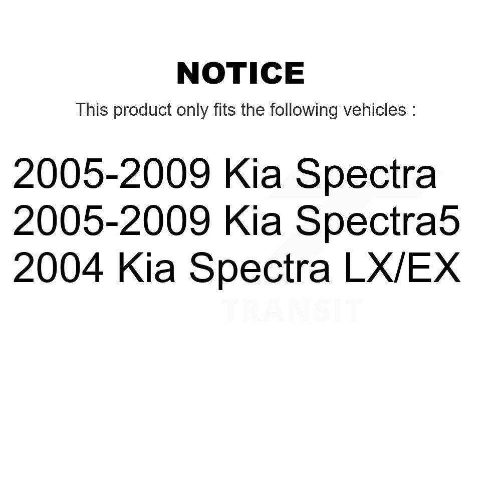 Suspension Strut And Mount Rear Left Kit For Kia Spectra Spectra5