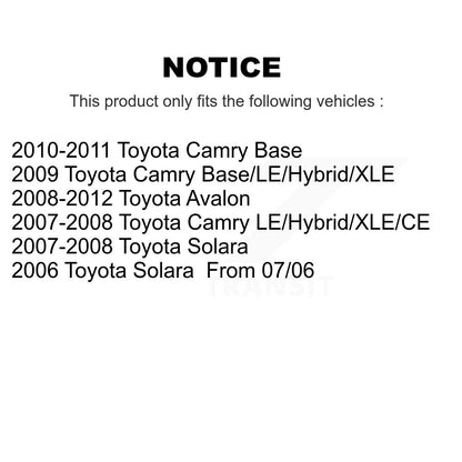 Suspension Strut And Mount Rear Right Kit For Toyota Camry Solara Avalon