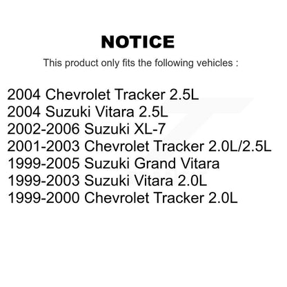 Suspension Strut Mount Front Kit For Chevrolet Tracker Suzuki Grand Vitara