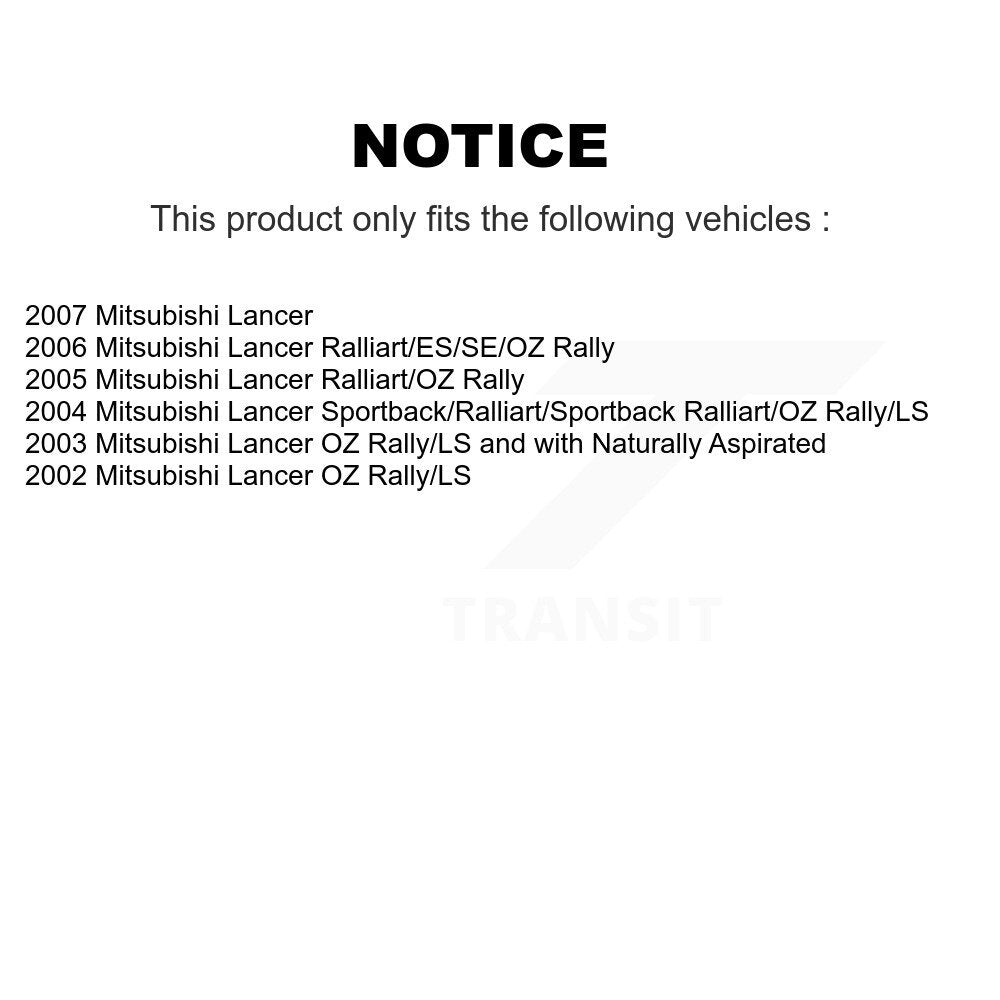 Suspension Strut And Mount Front Rear Kit For Mitsubishi Lancer