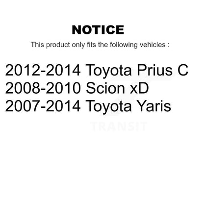 Suspension Shock Absorber Strut Mount Rear Kit For Toyota Yaris Prius C Scion xD