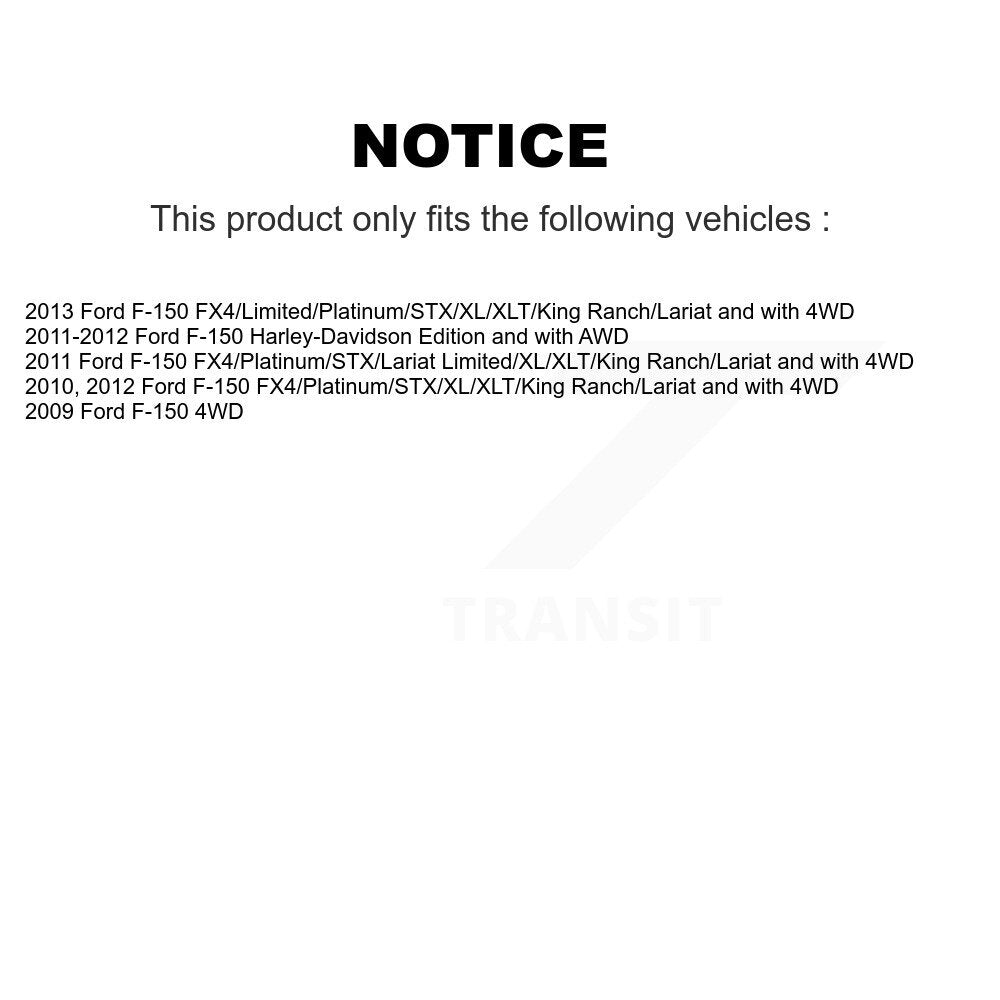 Suspension Strut And Mount Front Kit For Ford F-150