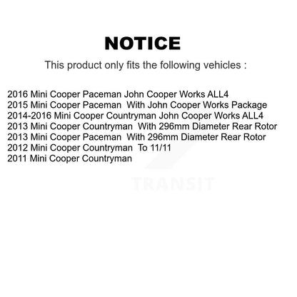 Semi-Metallic Brake Pads Front Rear Kit For Mini Cooper Countryman Paceman