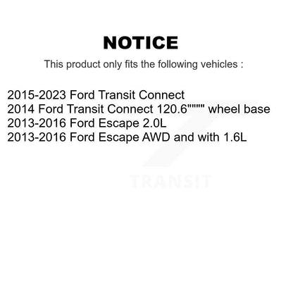 Semi-Metallic Brake Pads Front Rear Kit For Ford Escape Transit Connect