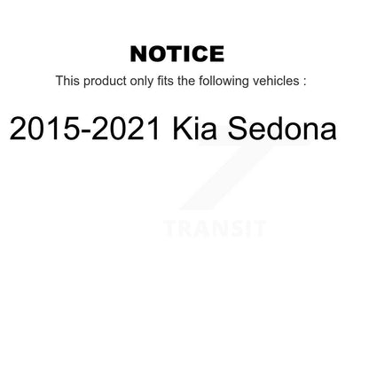 Semi-Metallic Brake Pads Front Rear Kit For 2015-2021 Kia Sedona