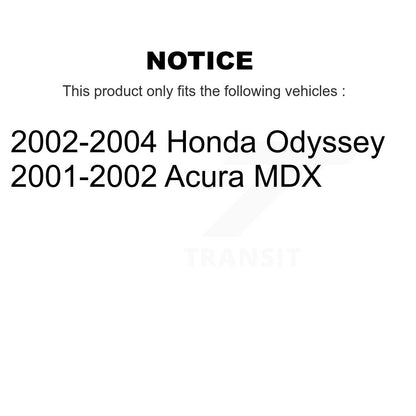 Semi-Metallic Brake Pads Front Rear Kit For Honda Odyssey Acura MDX