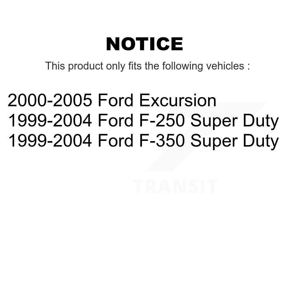 Semi-Metallic Brake Pad Front Rear Kit For Ford F-350 Super Duty F-250 Excursion