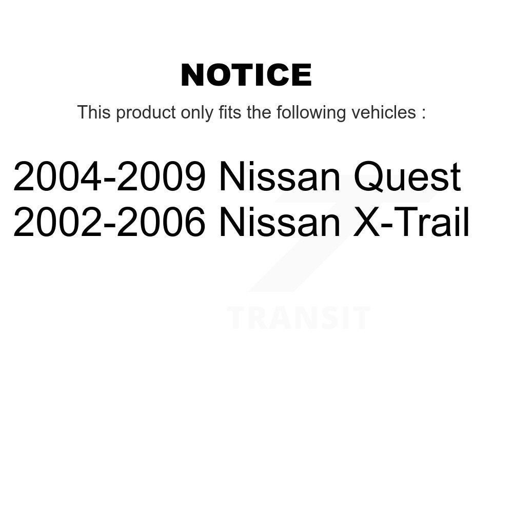 Semi-Metallic Brake Pads Front Rear Kit For Nissan X-Trail Quest