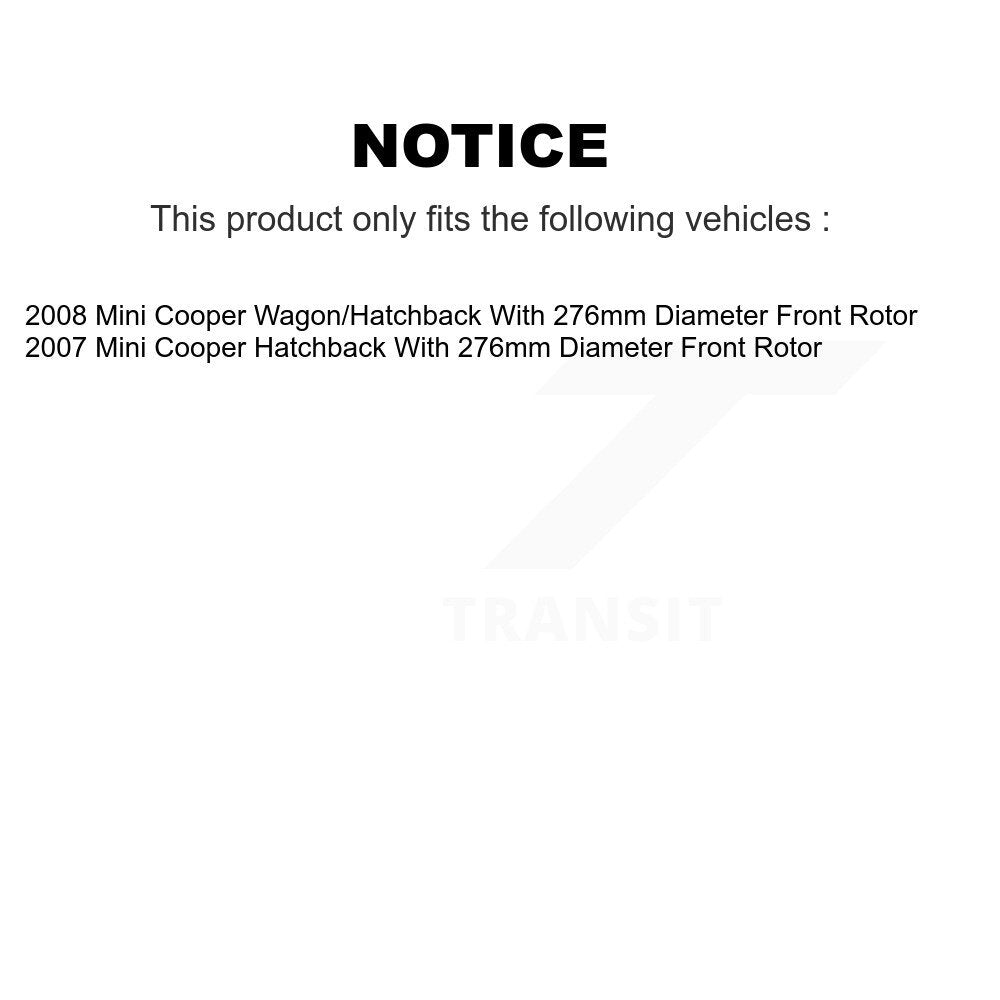 Semi-Metallic Brake Pads Front Rear Kit For Mini Cooper