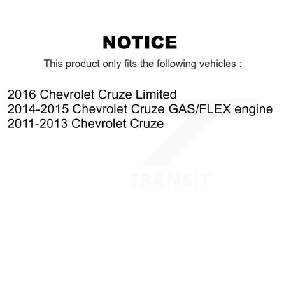 Semi-Metallic Brake Pads & Drum Shoes Front Rear Kit For Chevrolet Cruze Limited