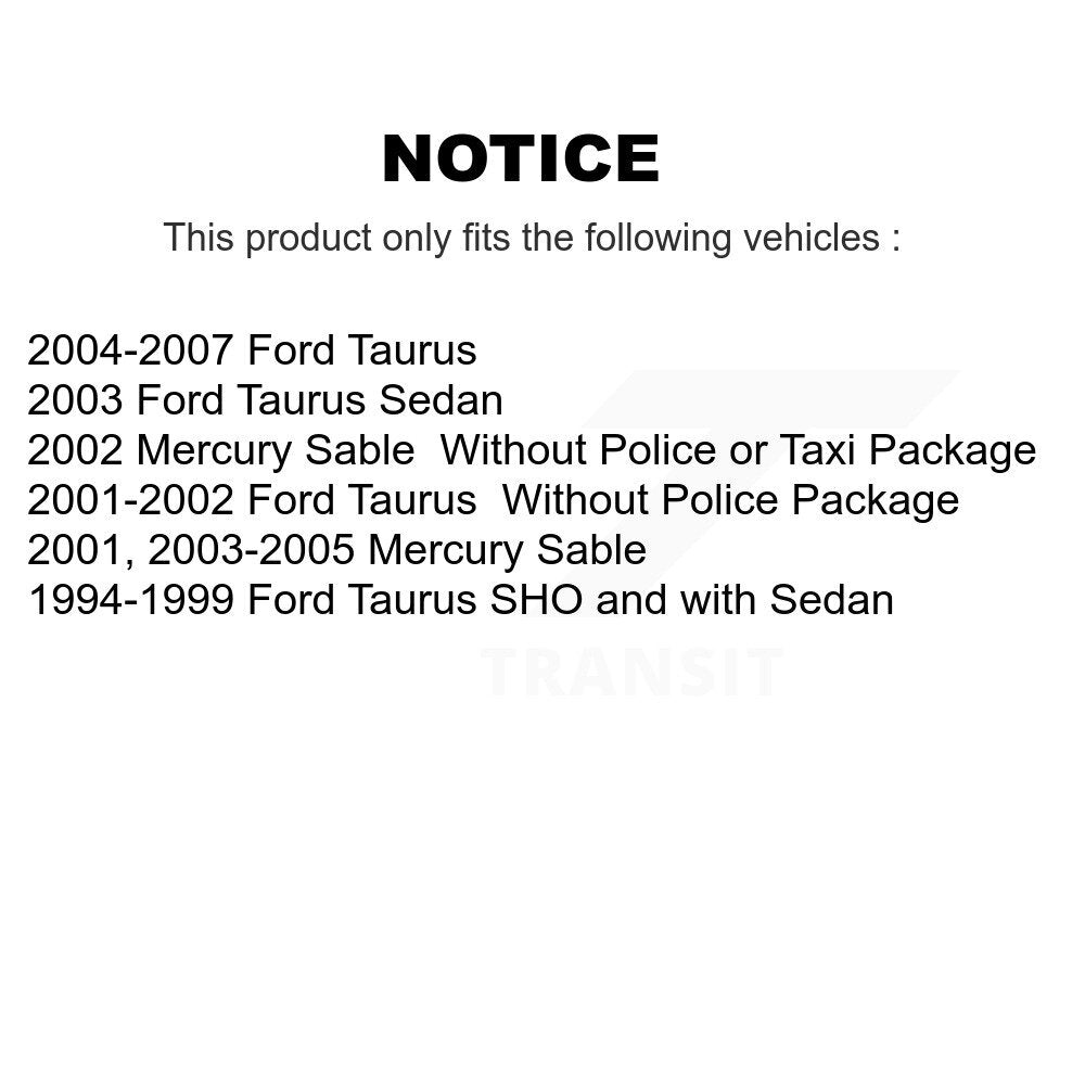 Semi-Metallic Brake Pads Drum Shoes Front Rear Kit For Ford Taurus Mercury Sable