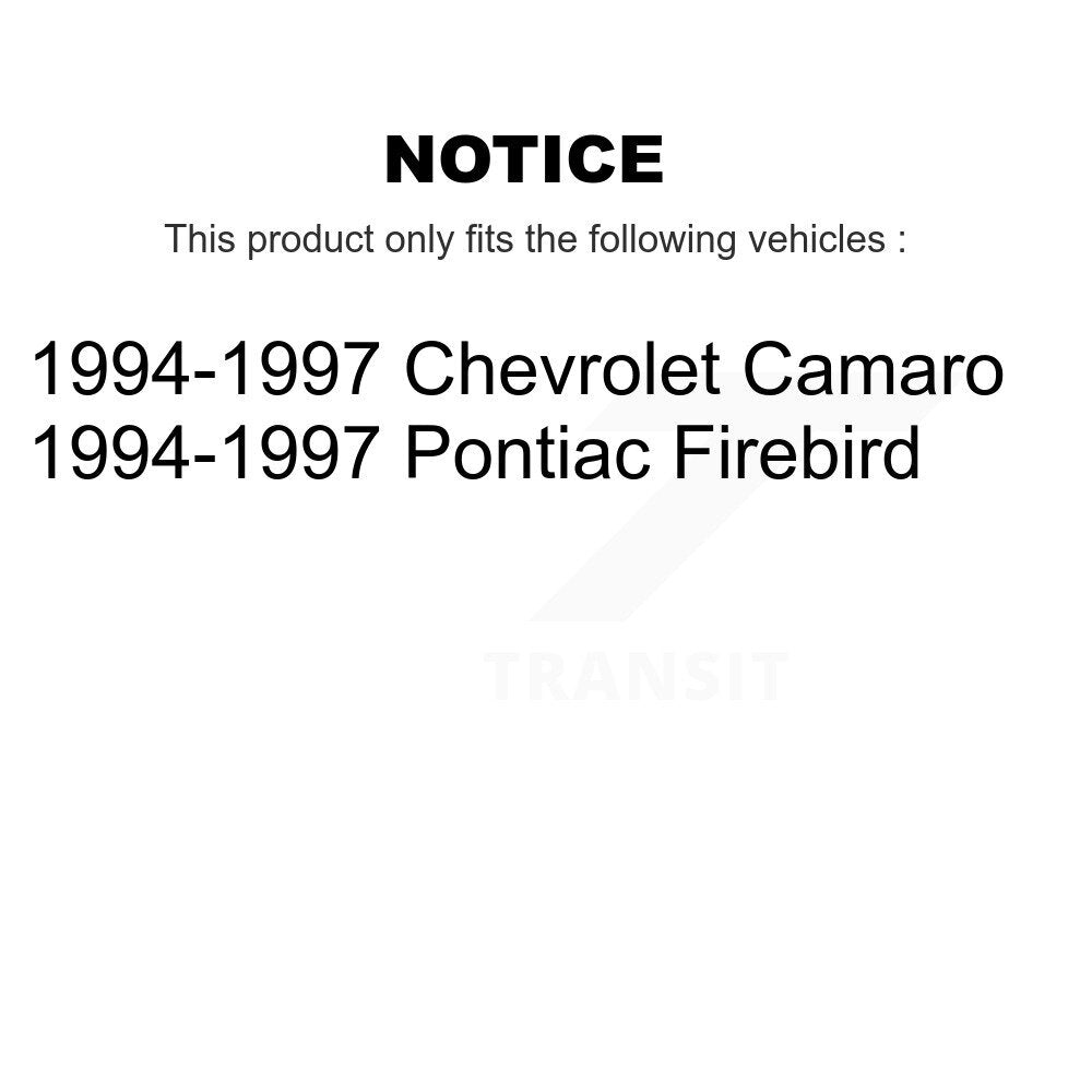 Semi-Metallic Brake Pads & Drum Shoe Front Rear Kit For Chevrolet Camaro Pontiac