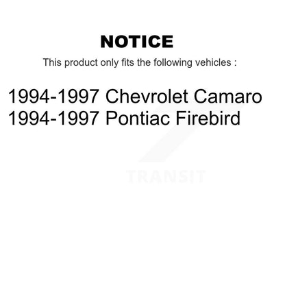 Semi-Metallic Brake Pads & Drum Shoe Front Rear Kit For Chevrolet Camaro Pontiac