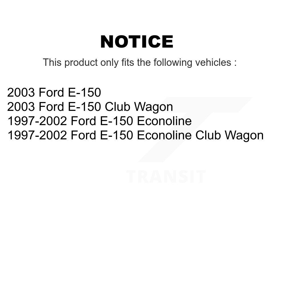 Semi-Metallic Brake Pads Drum Shoes Front Rear Kit For Ford E-150 Econoline Club