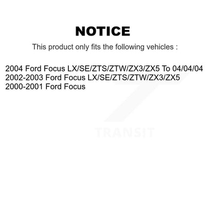 Semi-Metallic Brake Pads And Drum Shoes Front Rear Kit For Ford Focus