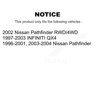 Semi-Metallic Brake Pads Drum Shoe Front Rear Kit For Nissan Pathfinder INFINITI