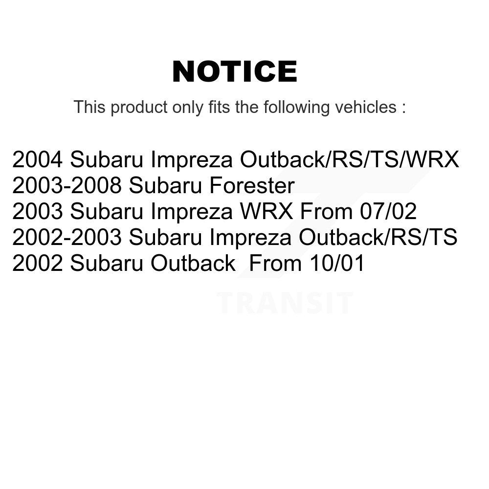 Semi-Metallic Brake Pads & Drum Shoes Front Rear Kit For Subaru Forester Impreza