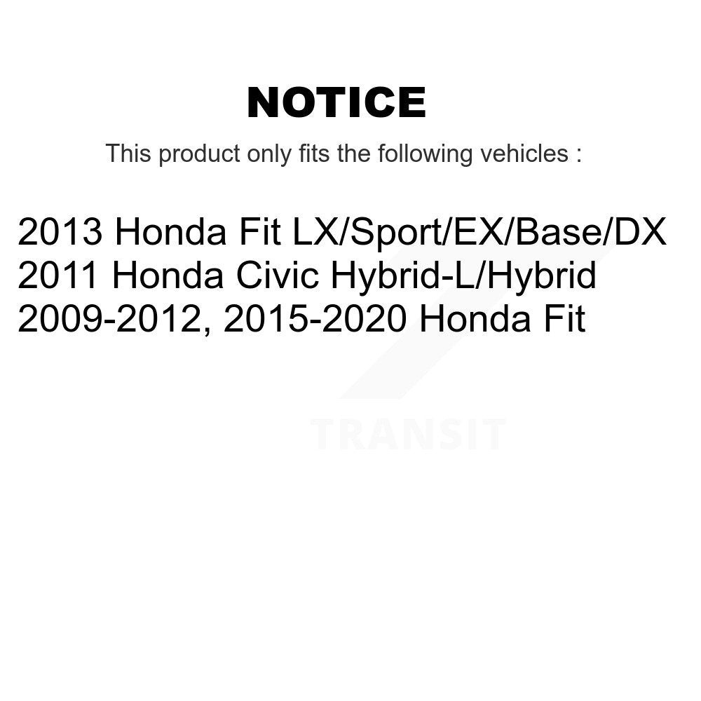 Semi-Metallic Brake Pads And Drum Shoes Front Rear Kit For Honda Fit Civic