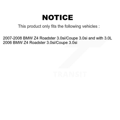 Semi-Metallic Brake Pads And Parking Shoes Front Rear Kit For BMW Z4