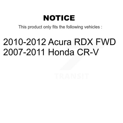 Semi-Metallic Brake Pads & Parking Shoes Front Rear Kit For Honda CR-V Acura RDX