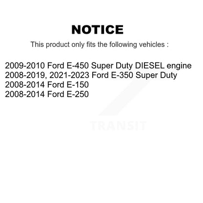 Semi-Metallic Brake Pads & Parking Shoe Front Rear Kit For Ford E-350 Super Duty