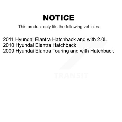 Semi-Metallic Brake Pads And Parking Shoes Front Rear Kit For Hyundai Elantra
