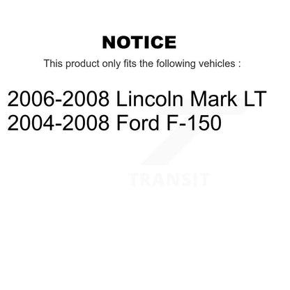 Semi-Metallic Brake Pads Parking Shoe Front Rear Kit For Ford F-150 Lincoln Mark