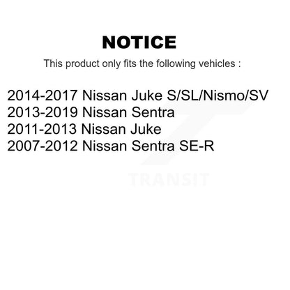 Semi-Metallic Brake Pads And Parking Shoes Front Rear Kit For Nissan Sentra Juke
