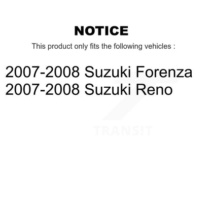 Semi-Metallic Brake Pads And Parking Shoe Front Rear Kit For Suzuki Forenza Reno