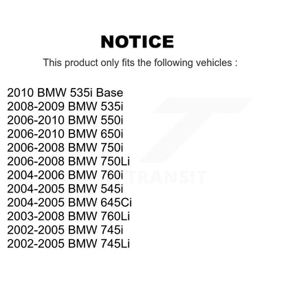 Semi-Metallic Brake Pads And Parking Shoe Front Rear Kit For BMW 650i 645Ci 550i