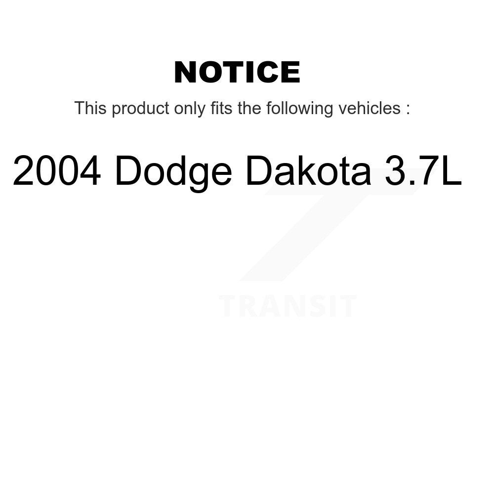 Semi-Metallic Brake Pads And Drum Shoe Front Rear Kit For 2004 Dodge Dakota 3.7L