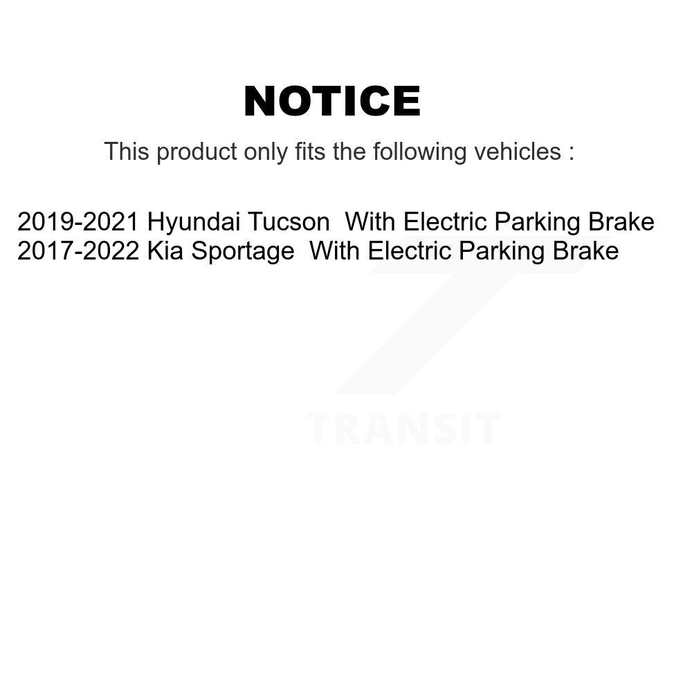 Semi-Metallic Brake Pads & Parking Shoes Front Rear Kit For Kia Sportage Hyundai