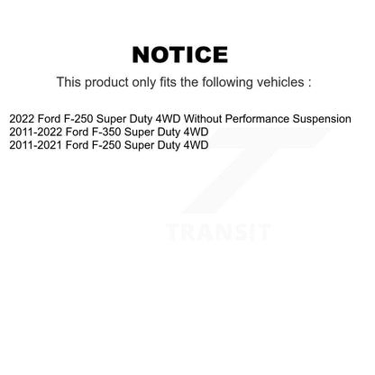 Suspension Shock Absorber And Link Front Kit For Ford F-350 Super Duty F-250 4WD