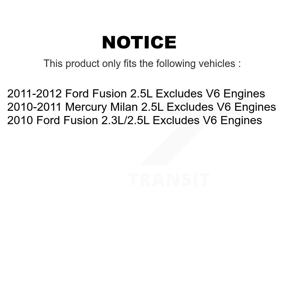 Complete Shock Assembly And TOR Link Front Kit For Ford Fusion Mercury Milan