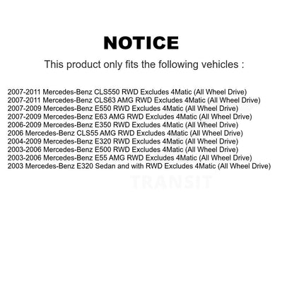 Shock Assembly & TOR Link Front Kit For Mercedes-Benz E320 E350 E500 CLS550 E550