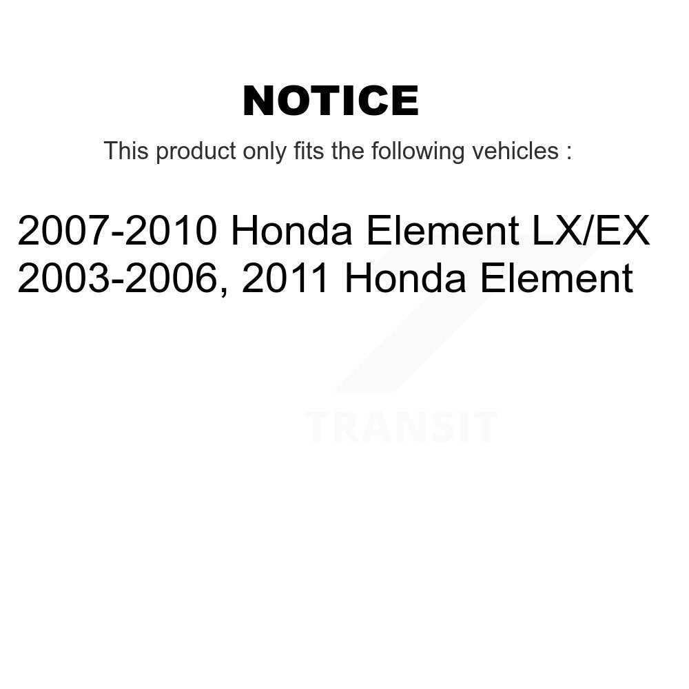 Complete Shock Assembly And TOR Link Front Kit For Honda Element
