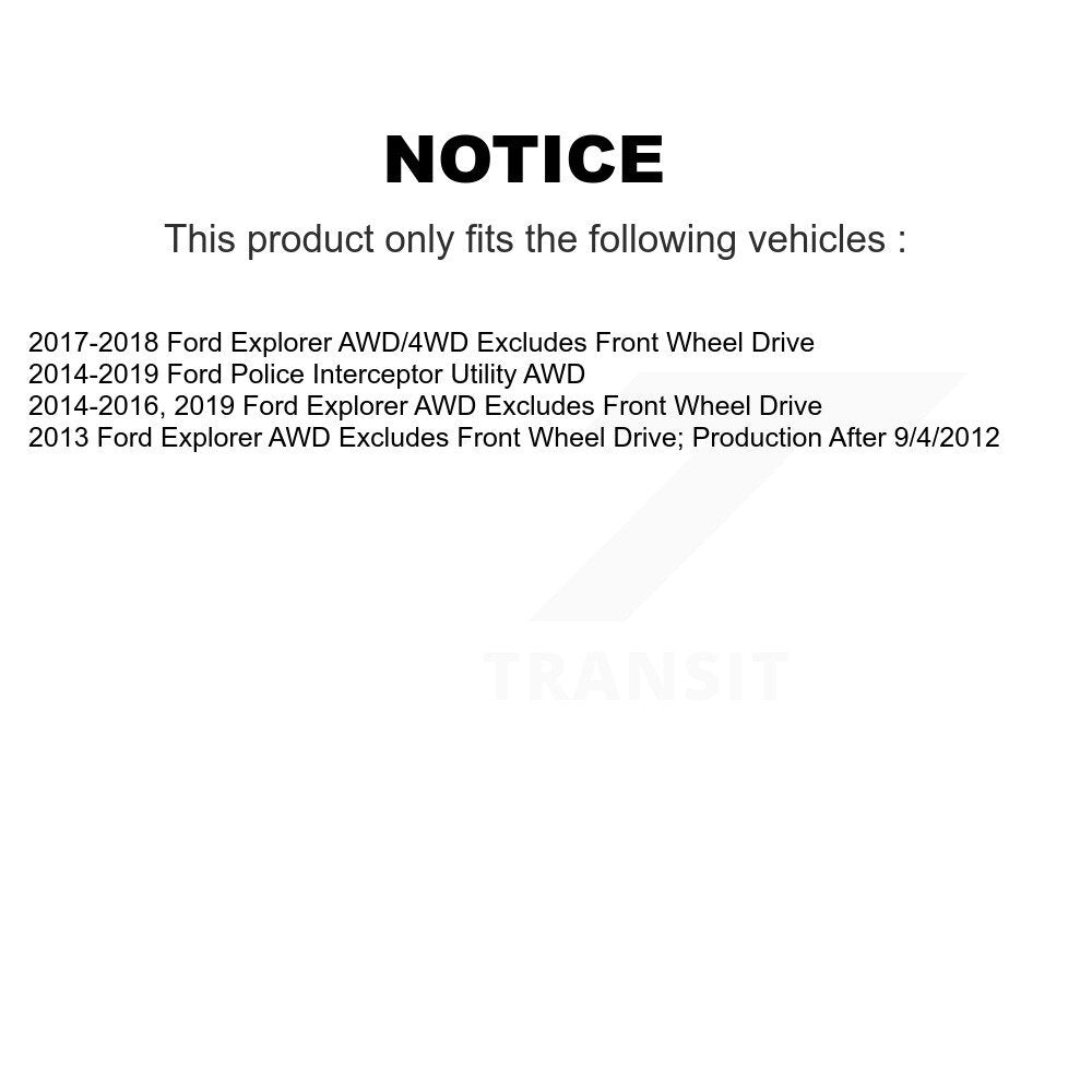 Shock Assembly & TOR Link Front Kit For Ford Explorer Police Interceptor Utility