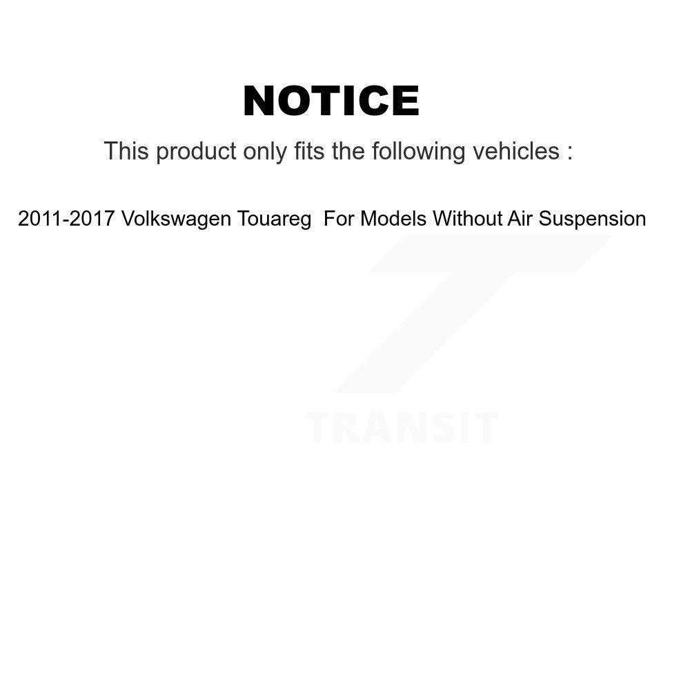 Complete Shock Assembly And TOR Link Front Kit For Volkswagen Touareg