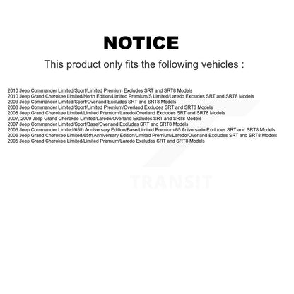 Complete Shock Assembly And TOR Link Front Kit For Jeep Grand Cherokee Commander