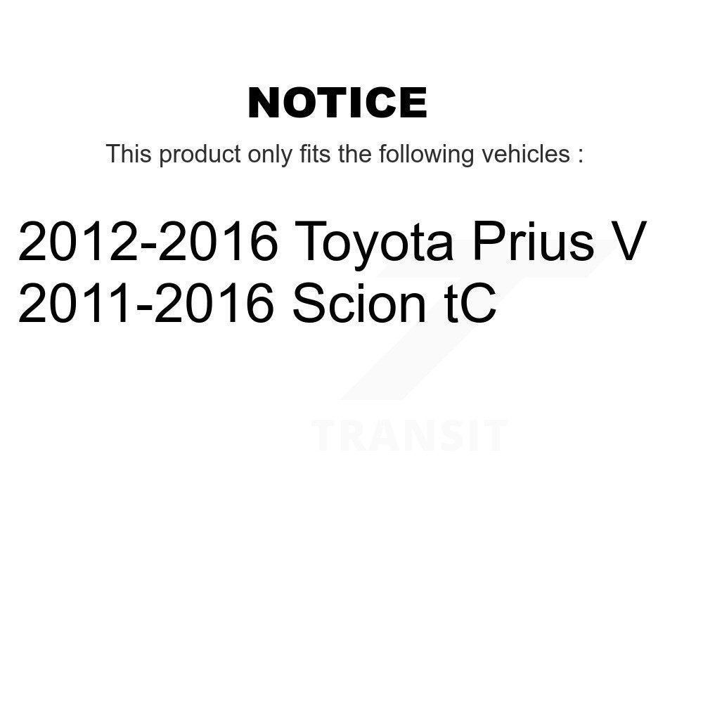 Complete Shock Assembly And TOR Link Front Kit For Toyota Prius V Scion tC