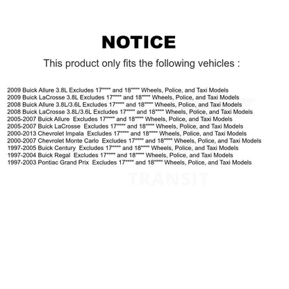 Shock Assembly & TOR Link Front Kit For Chevrolet Impala Buick LaCrosse Century