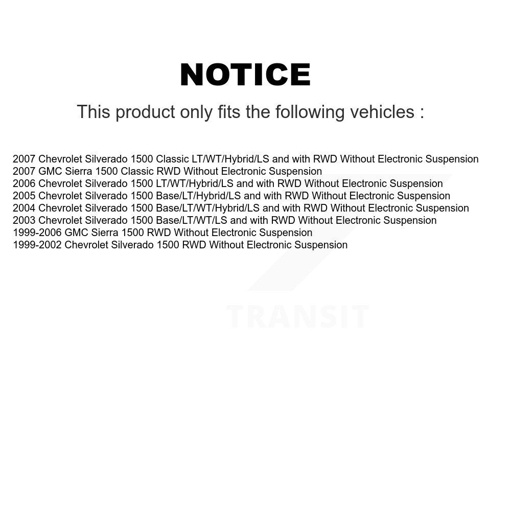 Shock Absorber & Link Front Kit For Chevrolet Silverado 1500 GMC Sierra Classic