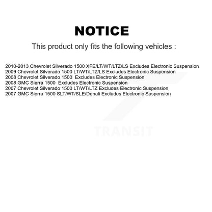 Control Arms Complete Shock Tie Rods Link Sway Bar Front Kit (10Pc) For GMC 1500